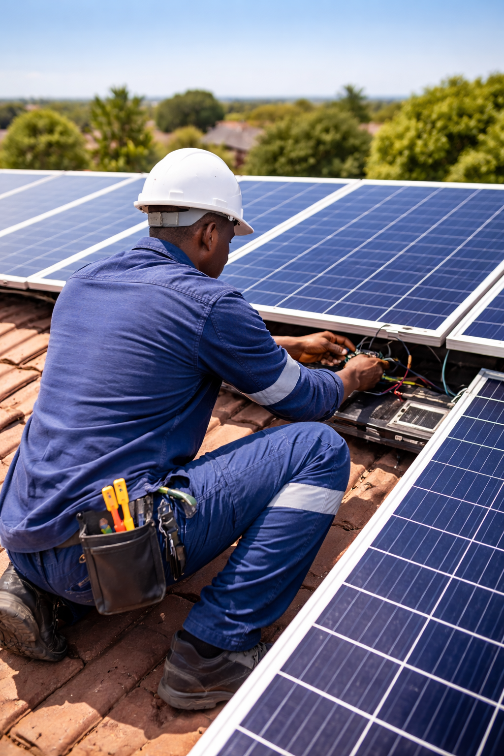 Solar Installation & Electrical Connection